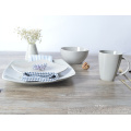 Haonai wholesale square shape ceramic plate